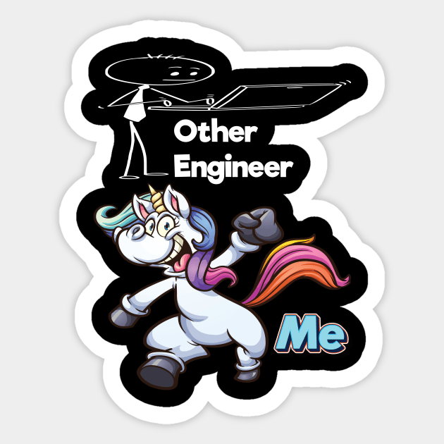 Other Engineer Unicorn Me Sticker by ProjectX23Red